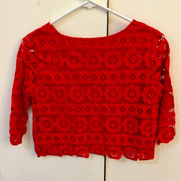 Red cropped top from New Look - Picture 2 of 2